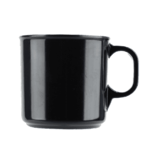 Plain Black 300ml Coffee Mug