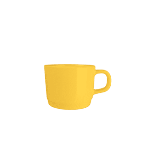 Plain Yellow 250ml Coffee Cup