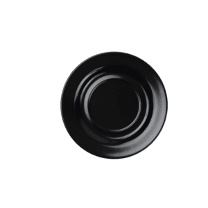 Plain Black 6" Saucer