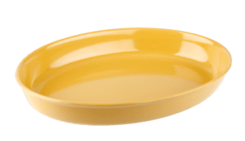 Plain Yellow 12" Oval Baker