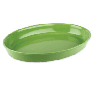 Plain Lime Green 12" Oval Baker