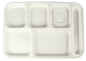 Plain Ivory 14" x 10" Lunch Tray