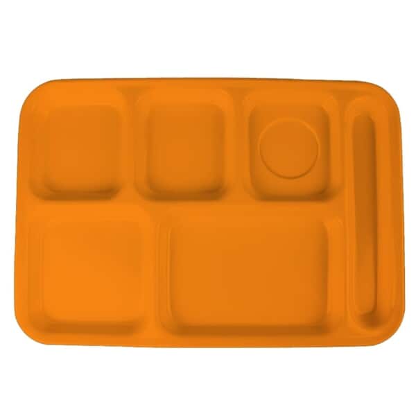 Plain Orange 14" x 10" Lunch Tray