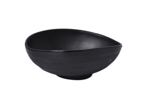 Zen Black 9" Oval Screw Bowl