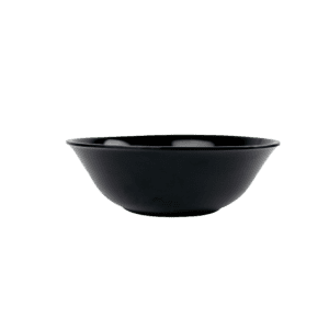Plain Black Deep Soup Bowl