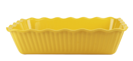 Plain Yellow 13" Crocks Rectangular Server