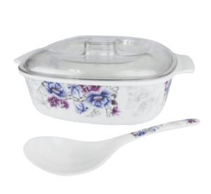 Mora 9" x 3" Square Casserole with PC Cover and Spoon