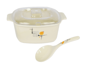 Morning Sun 9" x 4" Square Casserole with PC Cover and Spoon