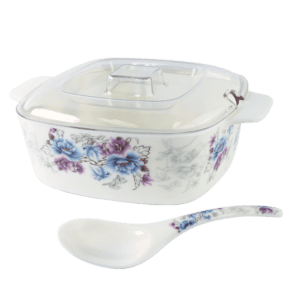 Mora 9" x 4" Square Casserole with PC Cover and Spoon