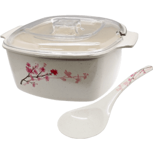 Cherry Blossom 10" Square Casserole with PC Cover and Spoon