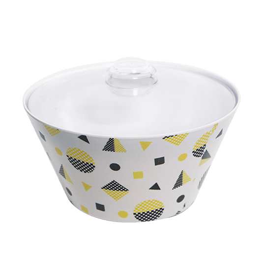 Frisha Round Tapered Casserole with Clear Cover