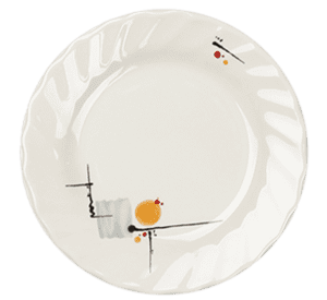 Morning Sun 10" Dinner Plate with Groove