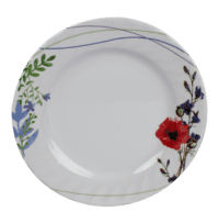 Tea Rose 10" Round Plate with Groove