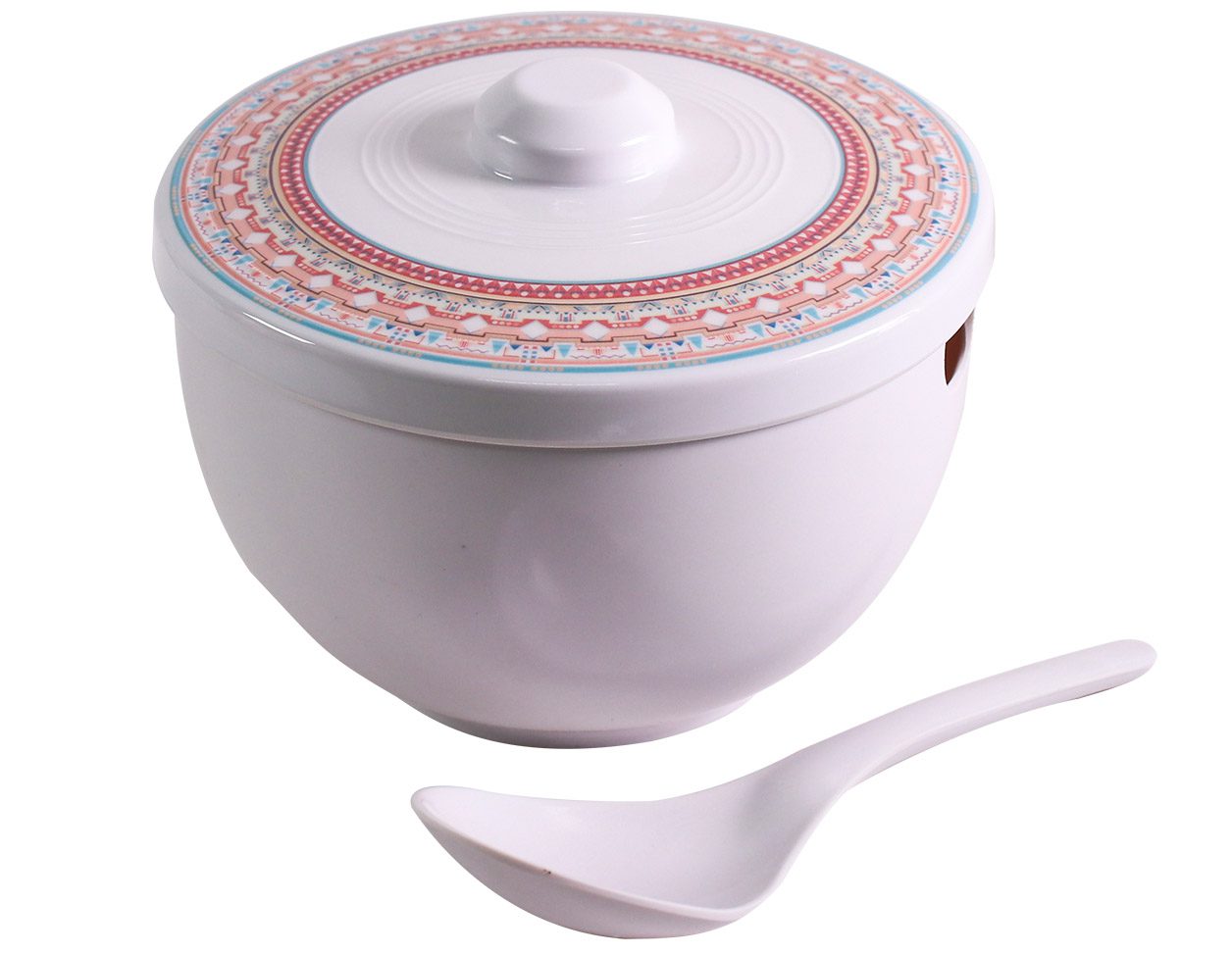Alaina Rice Bowl with Cover and Spoon