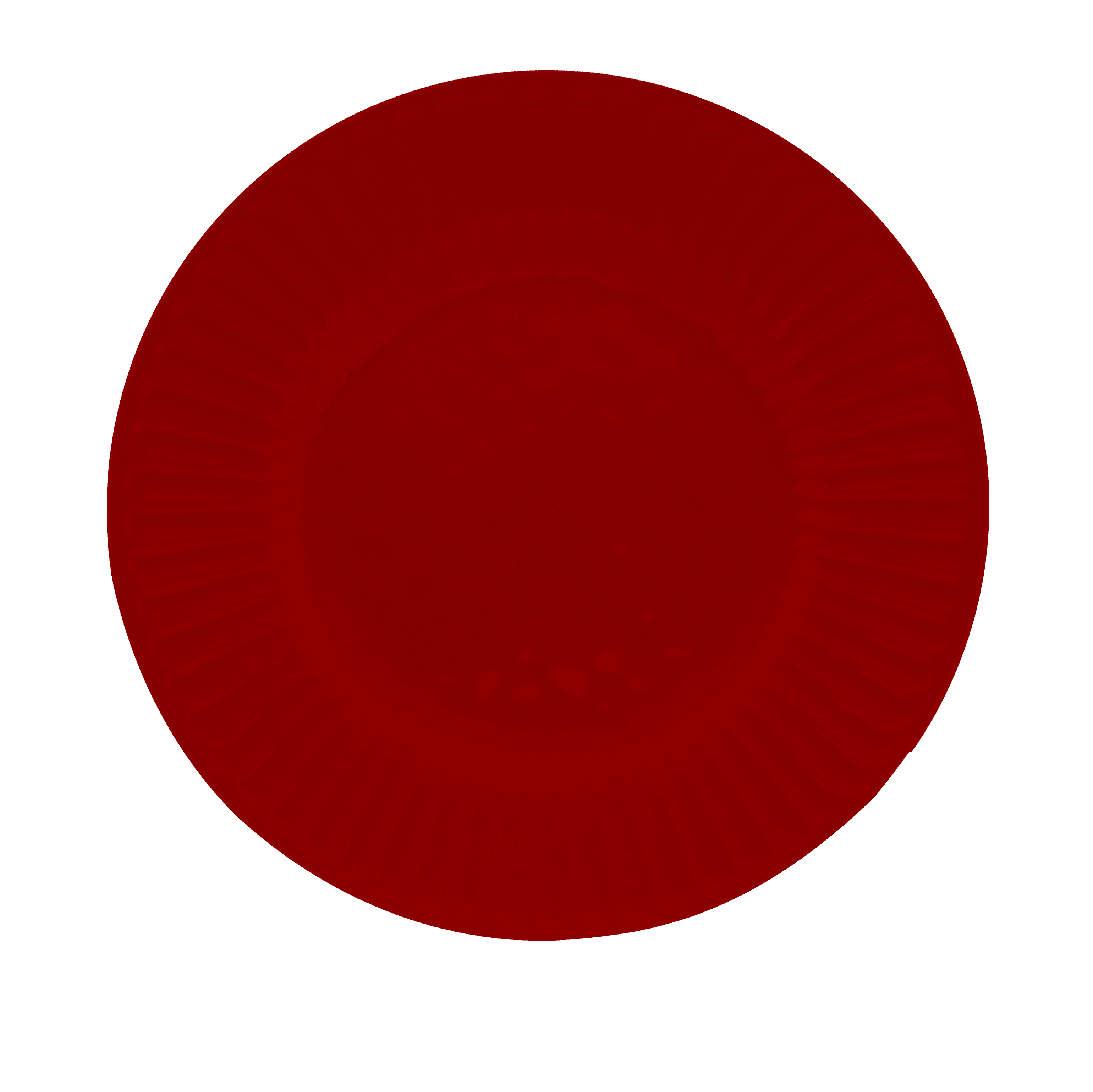 Red 11" Roulette Plate