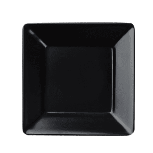 Plain Black 6" Square Plate