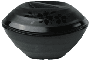 Mizo Black 8" Zen Bowl with Cover