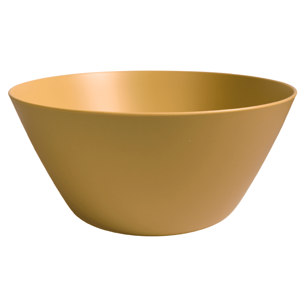 10" NATUREWARE RPET LARGE SALAD BOWL--MUSTARD