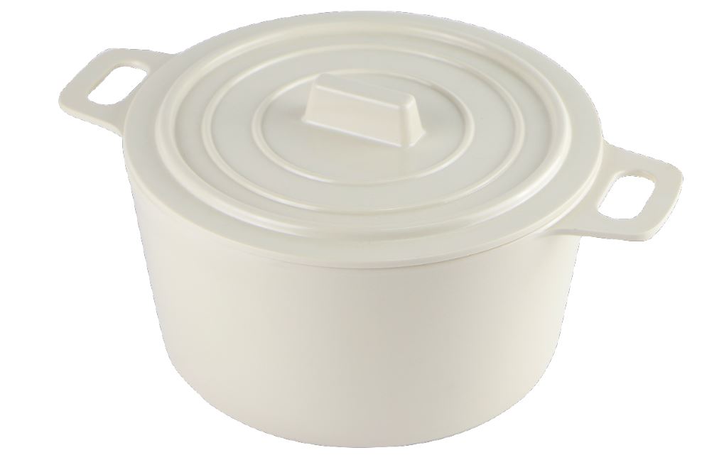 Cream 8" Round Casserole