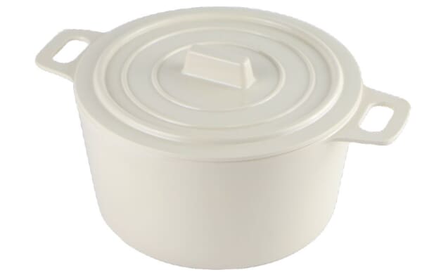 Cream 8" Round Casserole