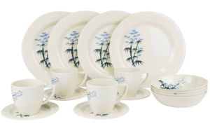 Bamboo 16pc Starter Set (Plate, Bowl, Mug, Saucer)