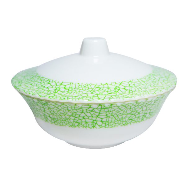 Jade 8" Round Bowl with Cover