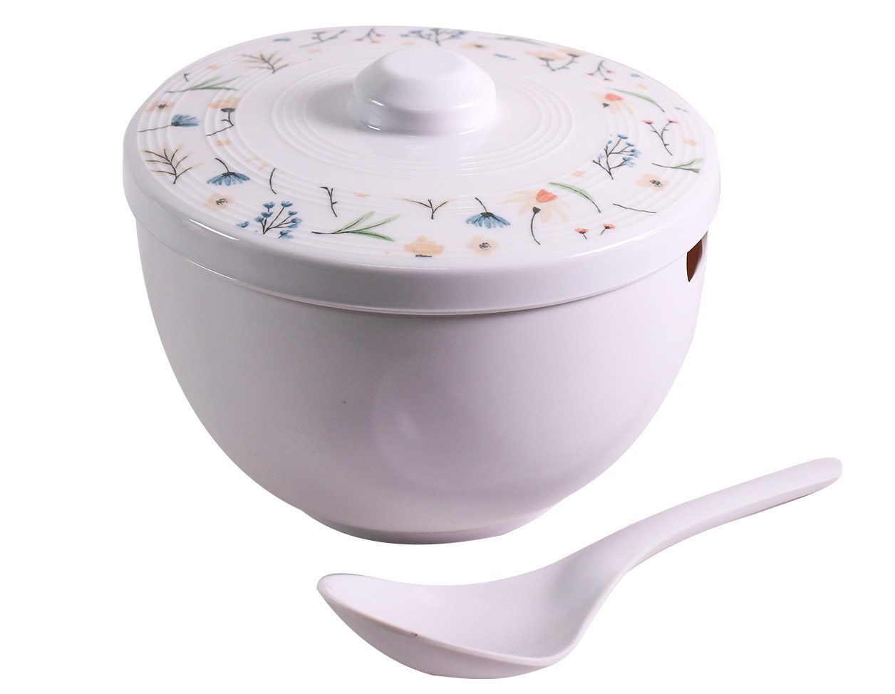 Jill Rice Bowl with Cover and Spoon