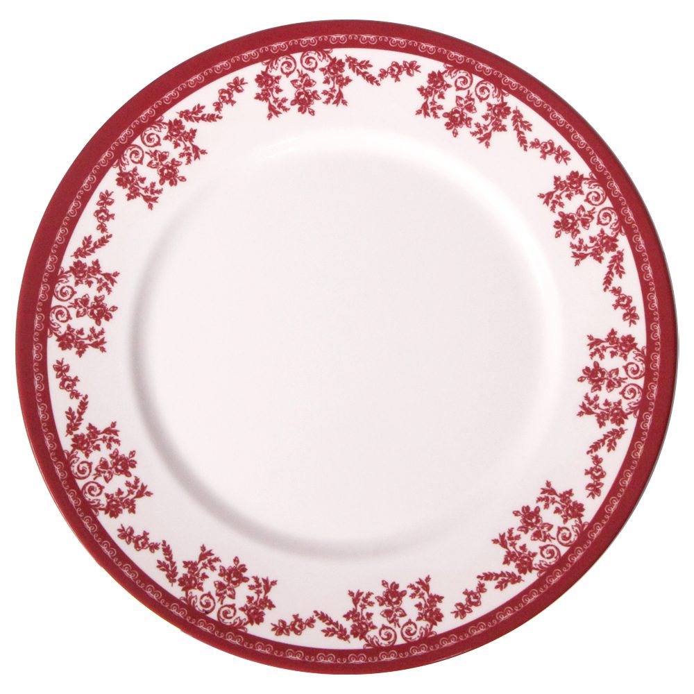 11" DINNER PLATE--SCARLET