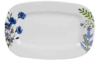 Tea Rose 10" Rectangular Serving Plate