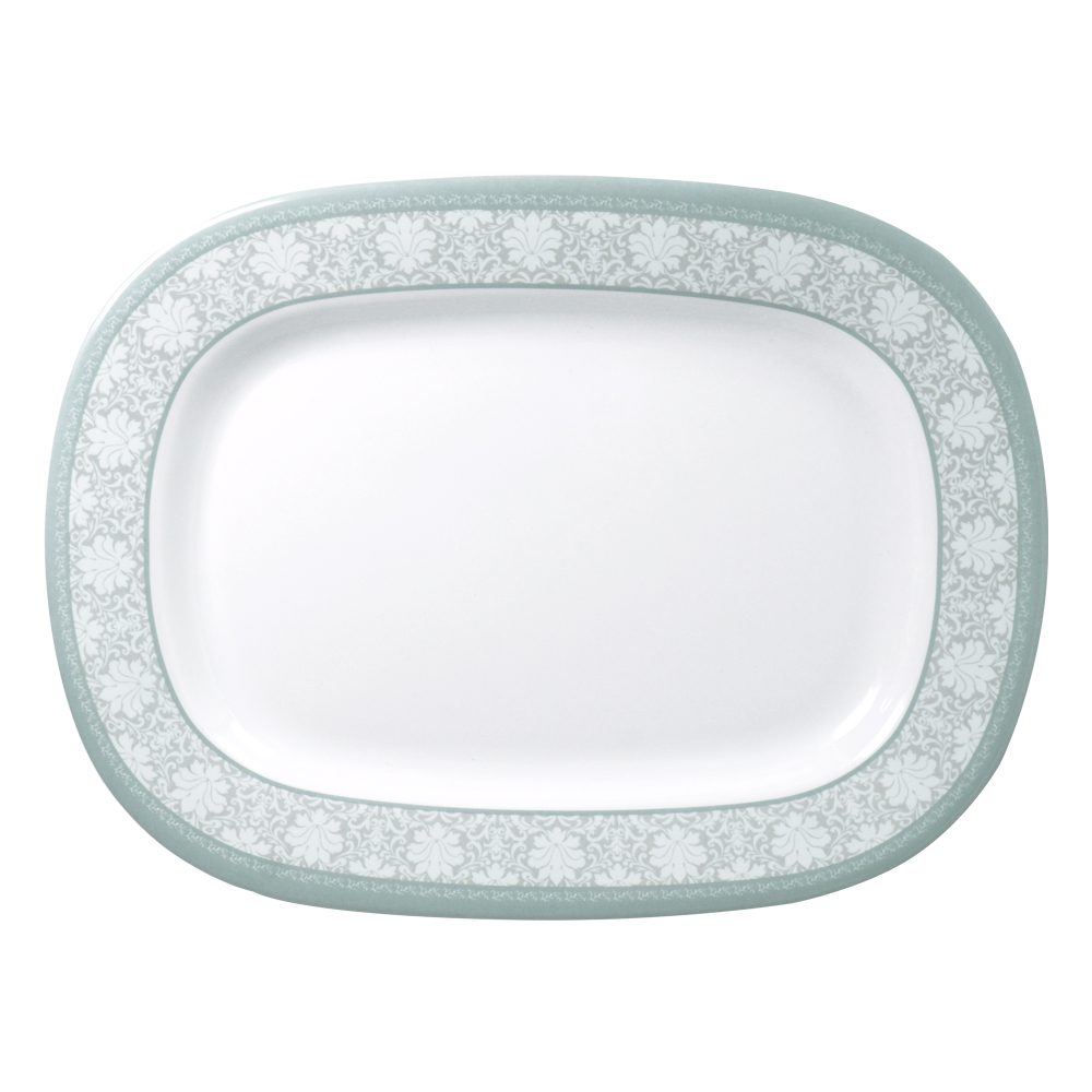 14" RECTANGULAR PLATE--FAYE