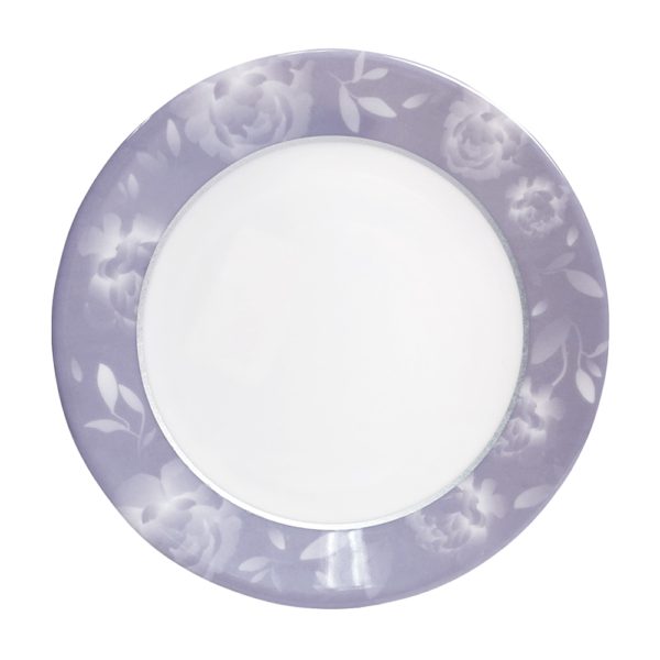 Grace 10" Dinner Plate with Silver Lining