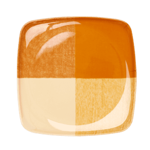 Orange PD 9''84 Square Plate