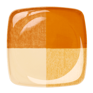 Orange PD 10" Square Plate