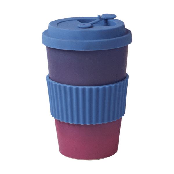 Blue Ombre Bamboo Fiber Travel Tumbler